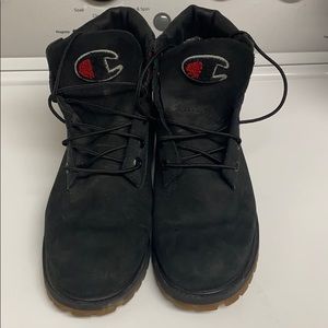 Boys size 6 champion timberlands